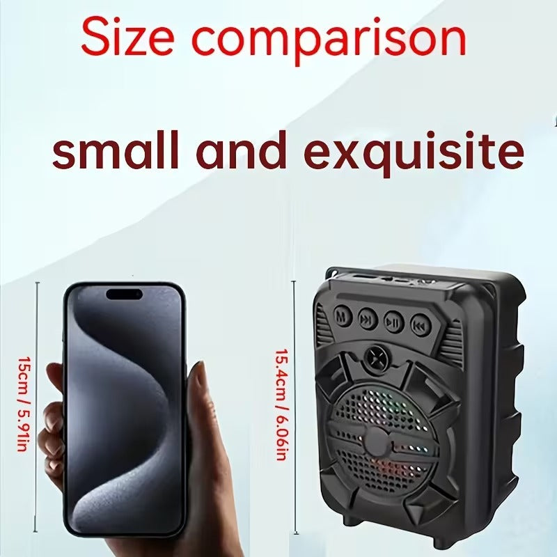 Portable Wireless Speaker with LED Light