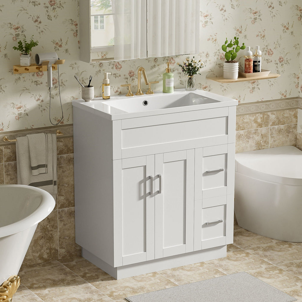Soft-Close Bathroom Vanity with Storage