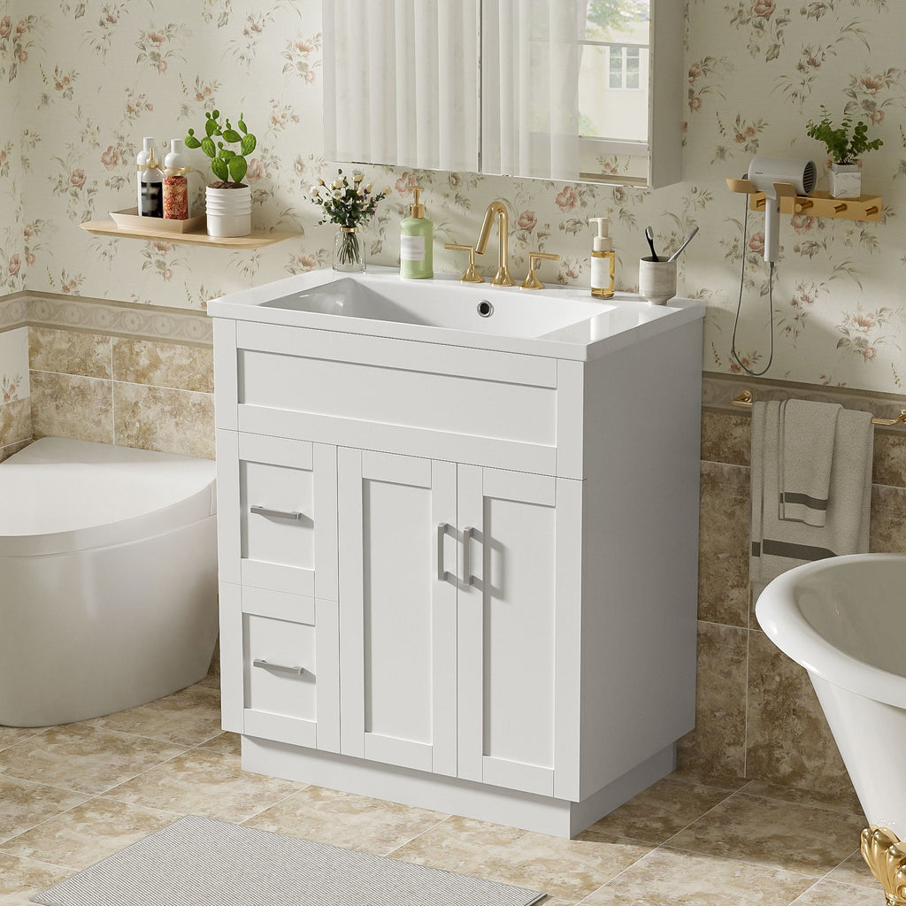 Soft-Close Bathroom Vanity with Storage