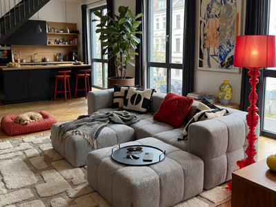 5 Teiliges Modulares Sofa – Grau