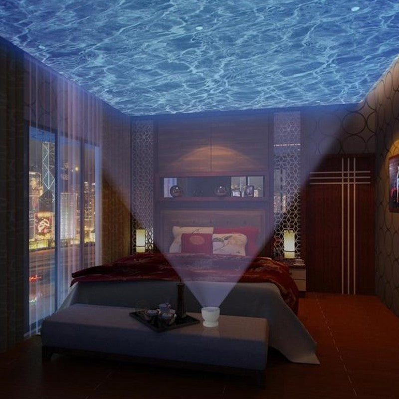 Ocean Wave Projector Night Light & Speaker