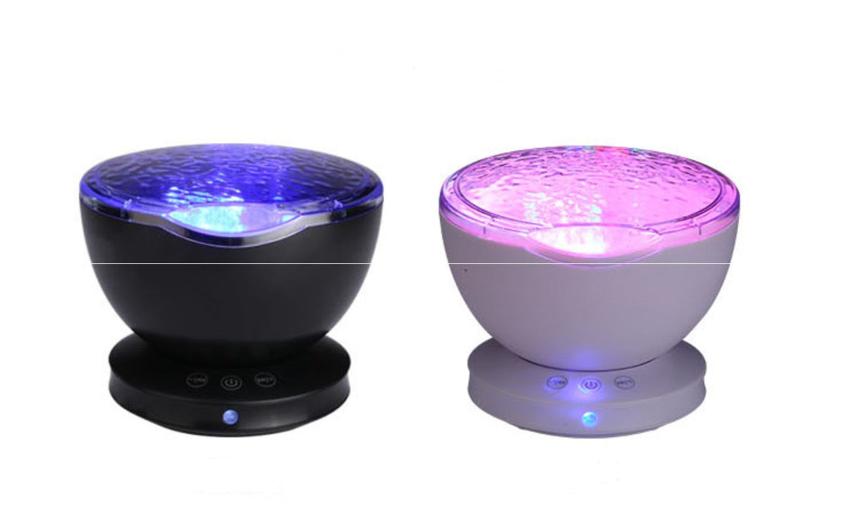 Ocean Wave Projector Night Light & Speaker