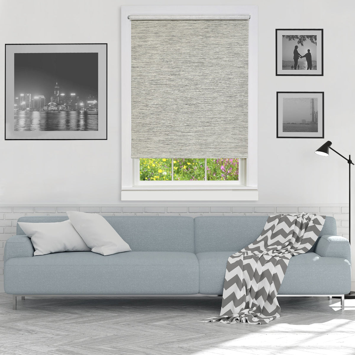 Natural Jute Privacy Shade – 32 × 72 in