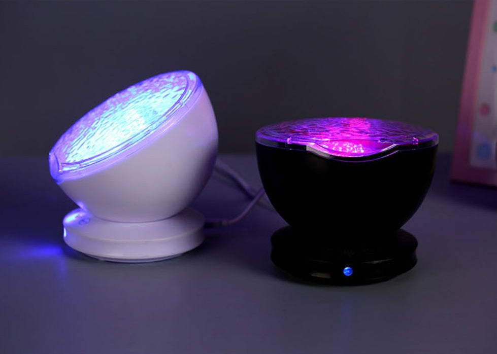 Ocean Wave Projector Night Light & Speaker