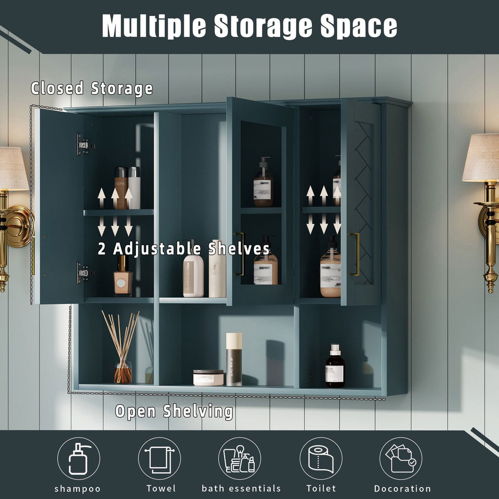Wall-Mounted Mirrored Medicine Cabinet