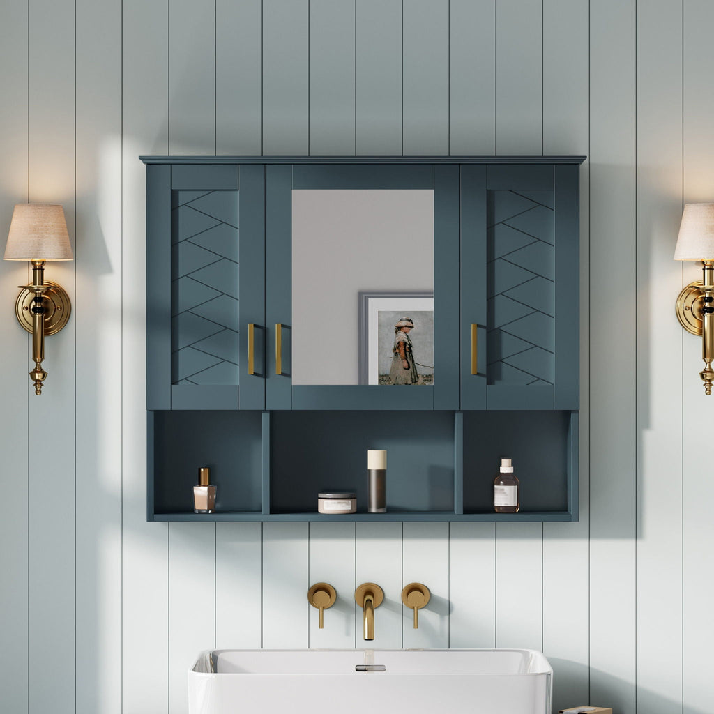 Wall-Mounted Mirrored Medicine Cabinet