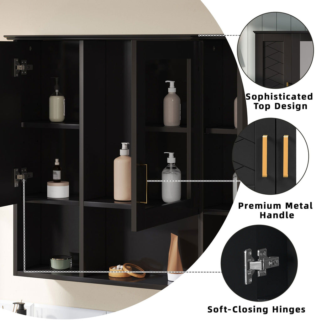 Wall-Mounted Mirrored Medicine Cabinet
