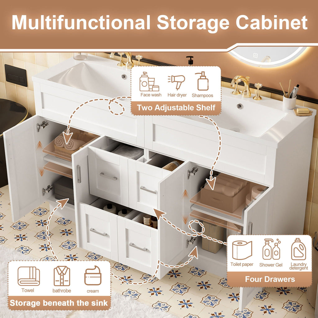 Soft-Close Bathroom Vanity with Storage