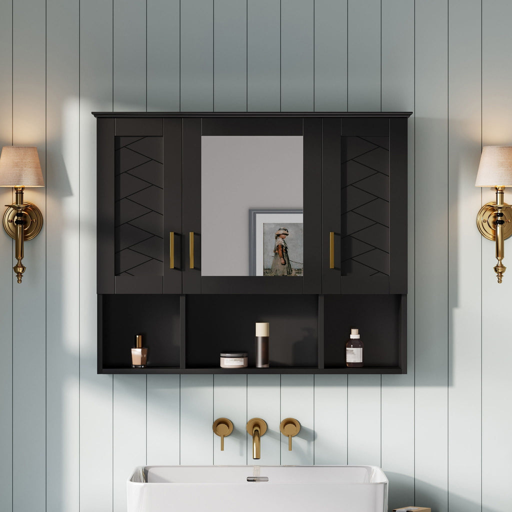 Wall-Mounted Mirrored Medicine Cabinet
