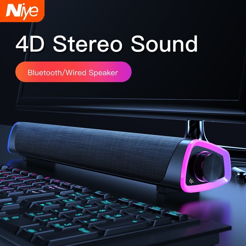 4D Bluetooth Computer Soundbar for Mac & PC