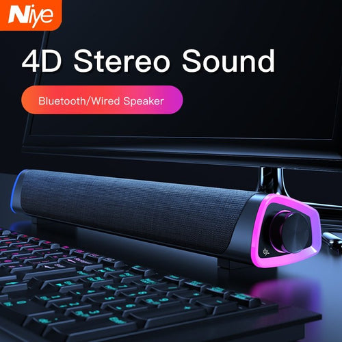 4D Bluetooth Computer Soundbar for Mac & PC