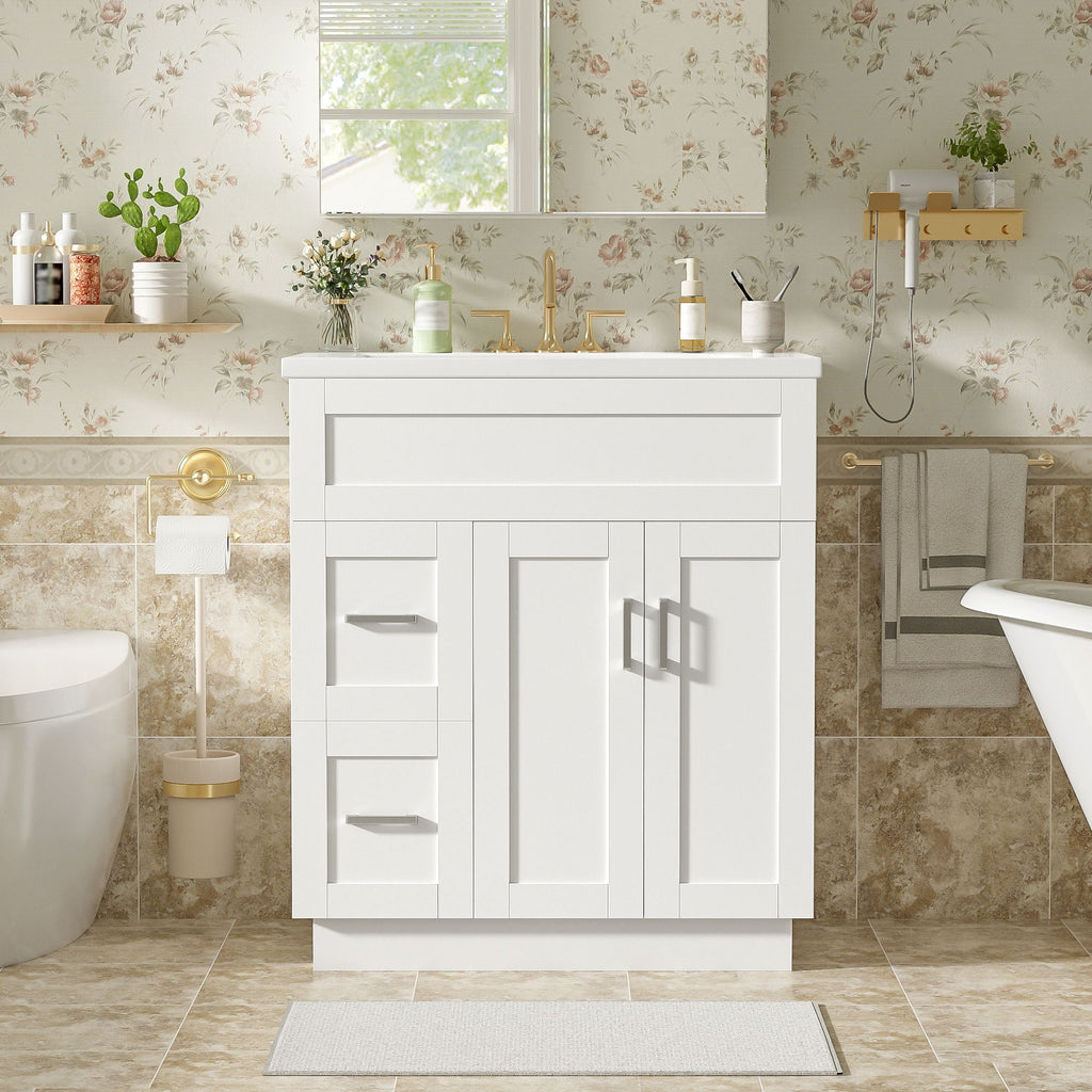 Soft-Close Bathroom Vanity with Storage