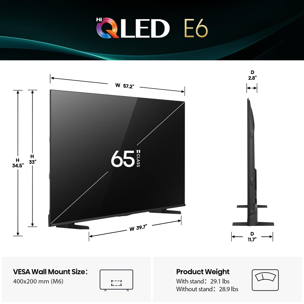 Hisense 100" E6 QLED 4K Fire TV (2025)