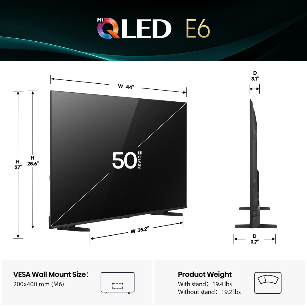 Hisense 100" E6 QLED 4K Fire TV (2025)