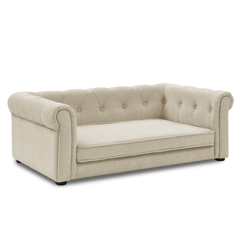 Elevated Beige Dog Sofa Bed