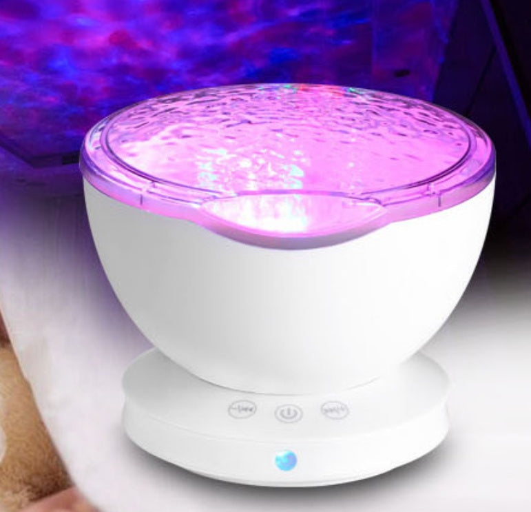 Ocean Wave Projector Night Light & Speaker