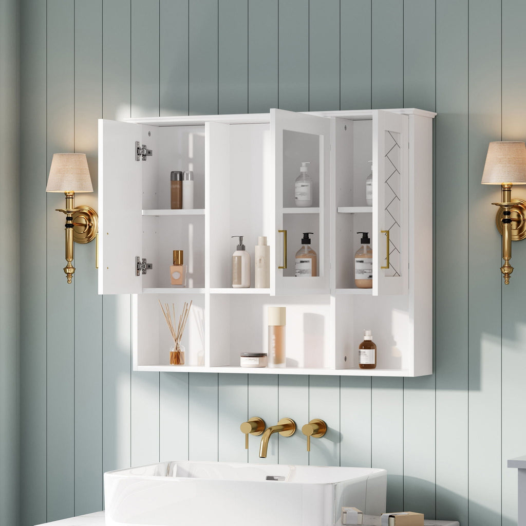 Wall-Mounted Mirrored Medicine Cabinet