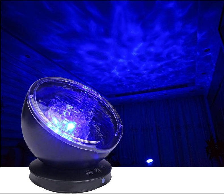 Ocean Wave Projector Night Light & Speaker