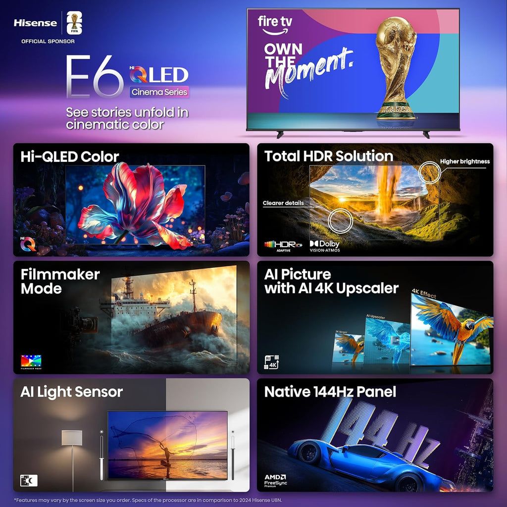 Hisense 100" E6 QLED 4K Fire TV (2025)