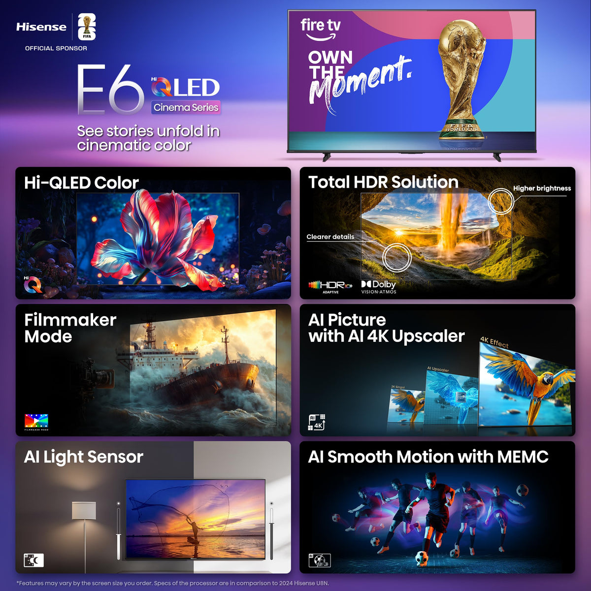 Hisense 100" E6 QLED 4K Fire TV (2025)
