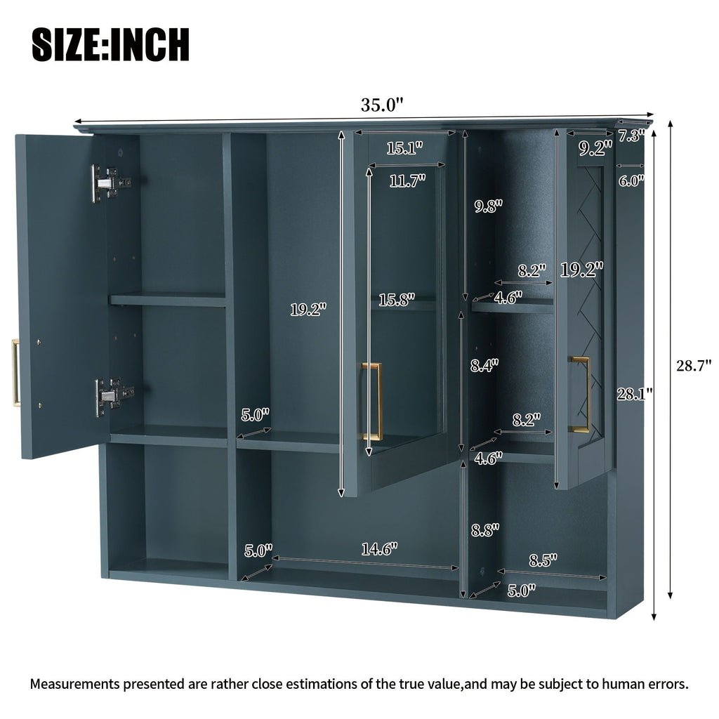 Wall-Mounted Mirrored Medicine Cabinet