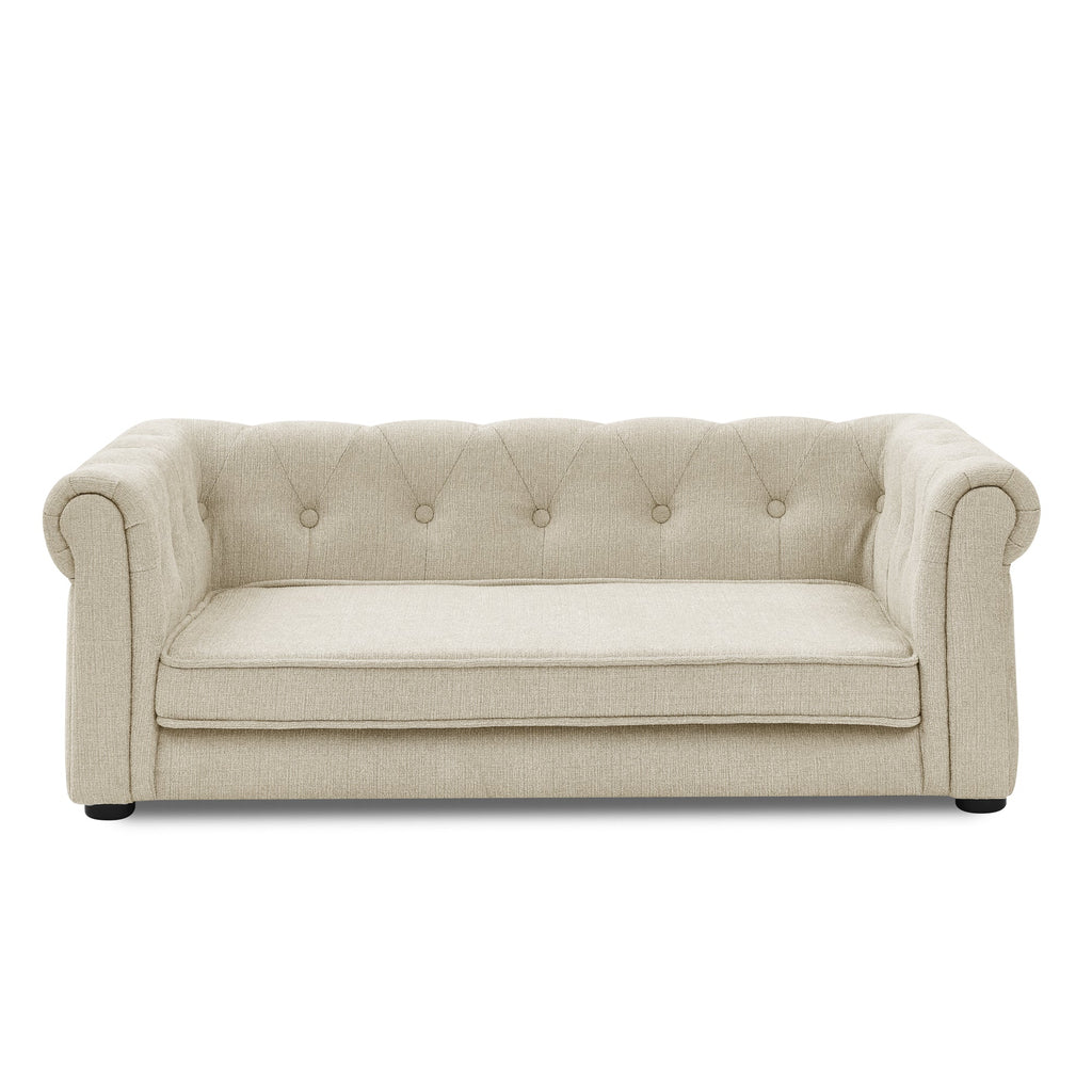Elevated Beige Dog Sofa Bed