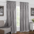 Willow Light-Filtering Curtain Panel – Gray