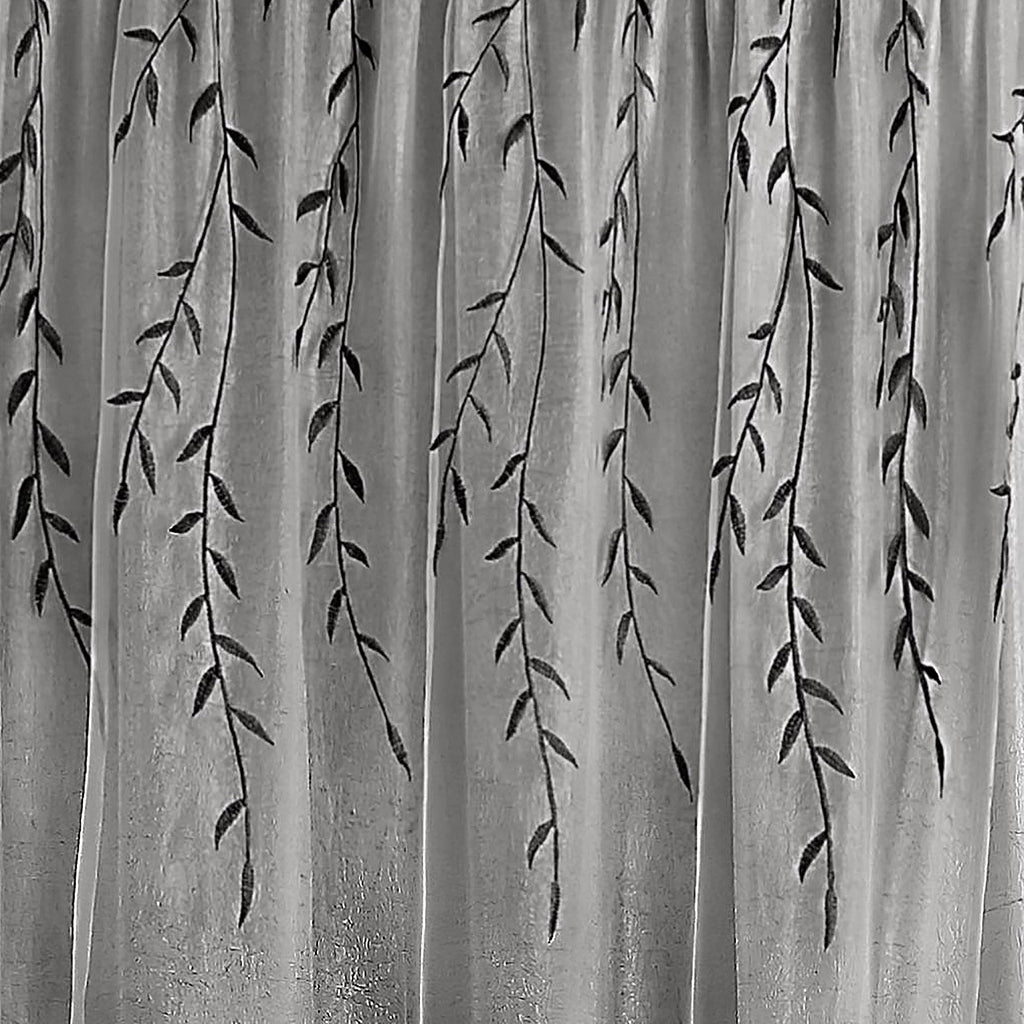 Willow Light-Filtering Curtain Panel – Gray