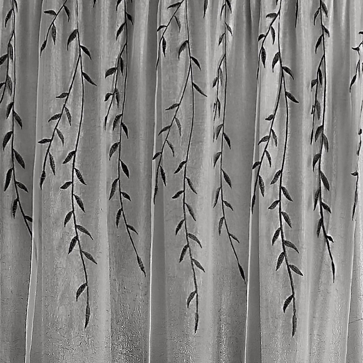 Willow Light-Filtering Curtain Panel – Gray