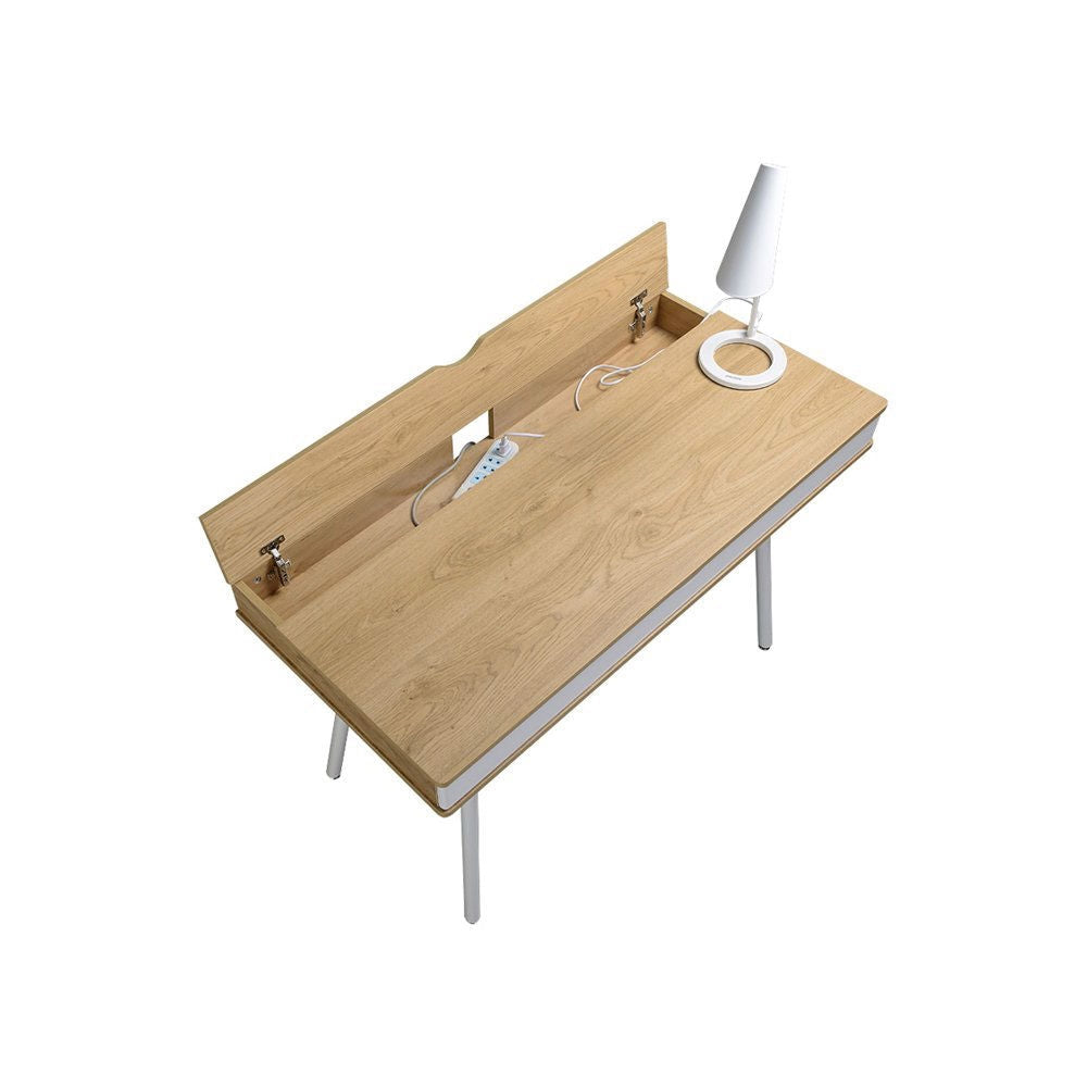Pine Wood Computer Desk with Storage Drawer