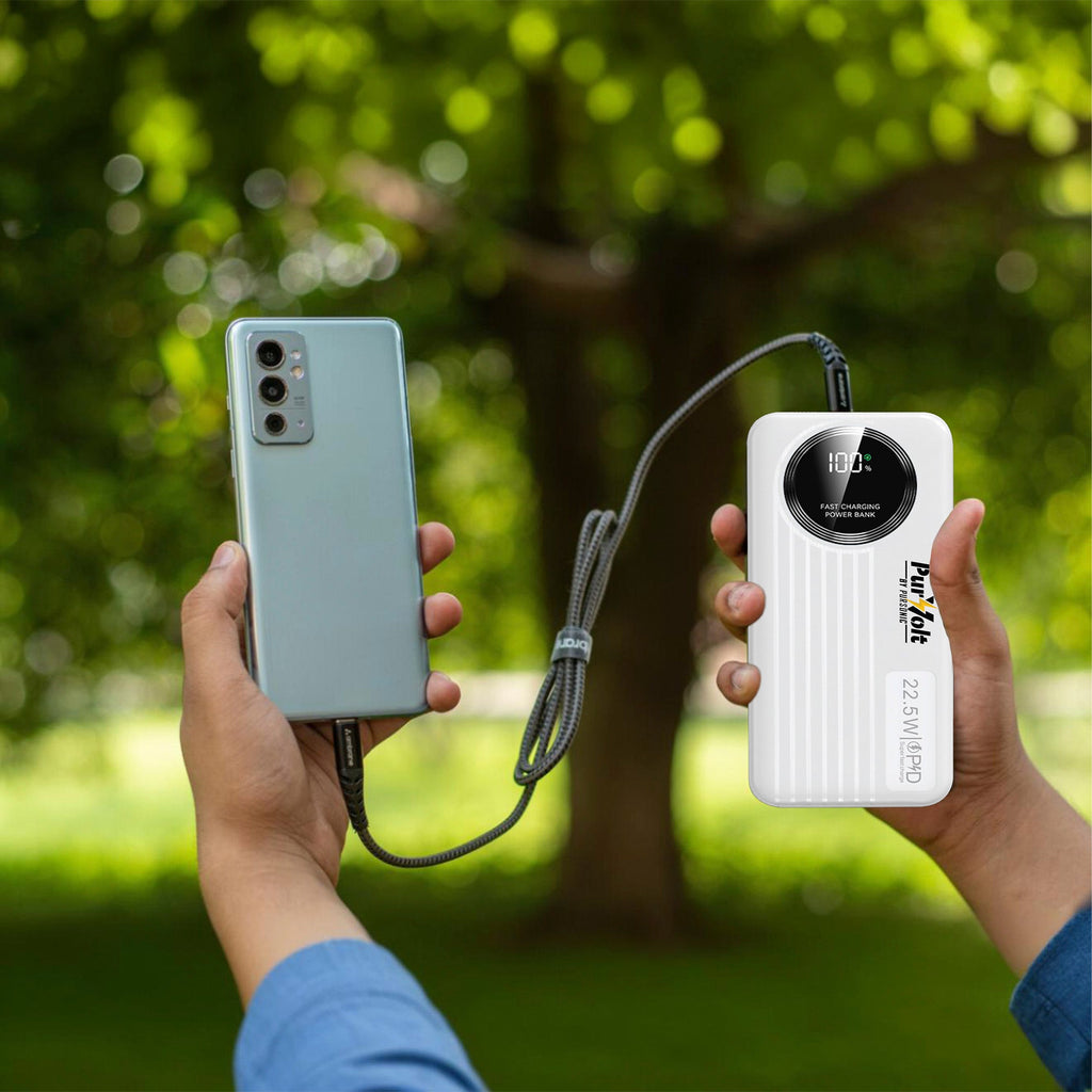 Pursonic 10,000mAh 22.5W Fast-Charging Power Bank