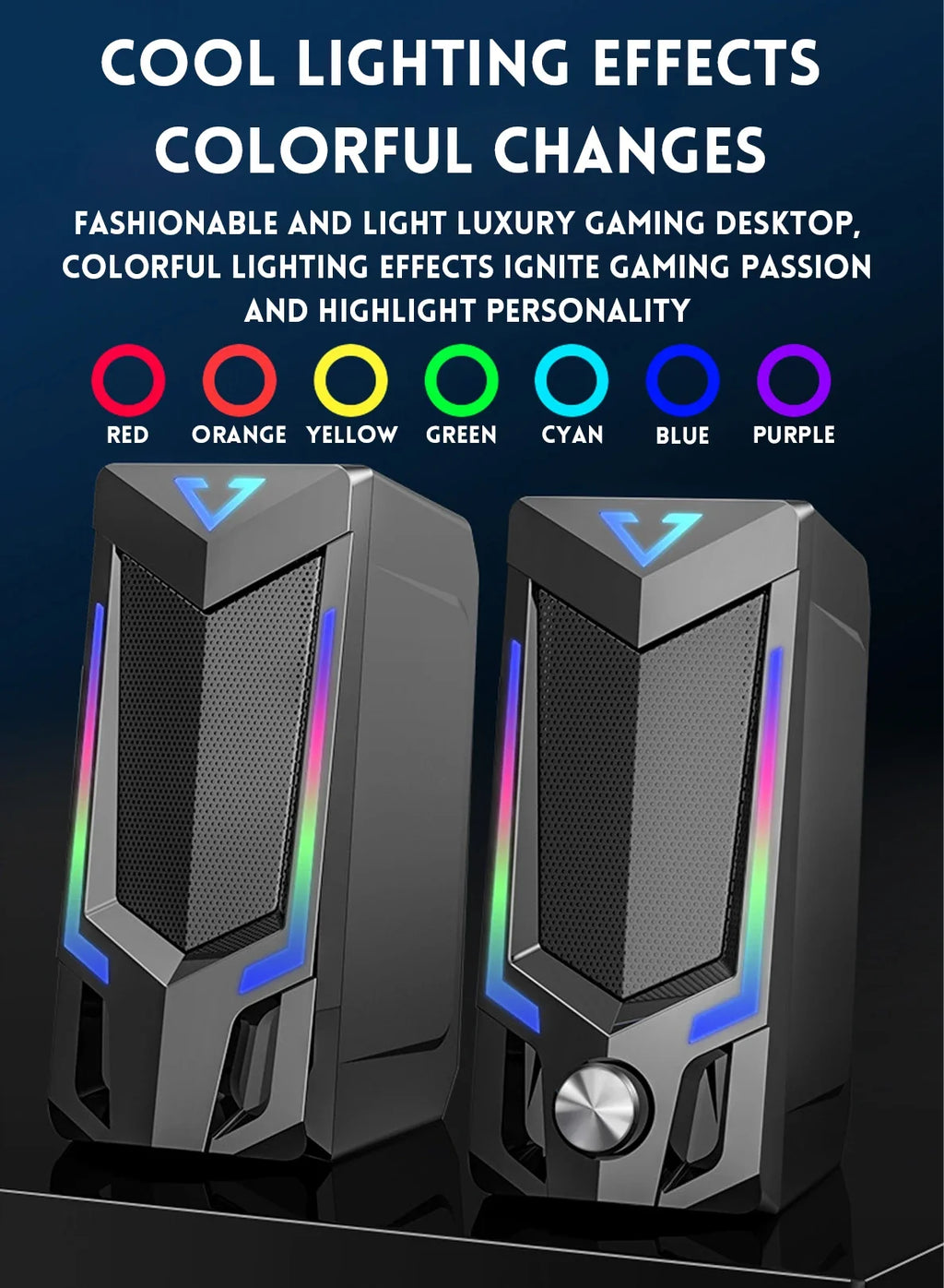 USB-Powered RGB Computer Speakers