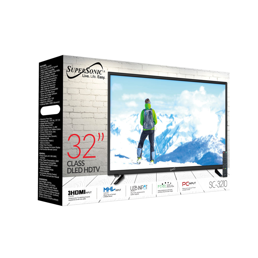 32" Supersonic 1080p LED HDTV (SC-3210)