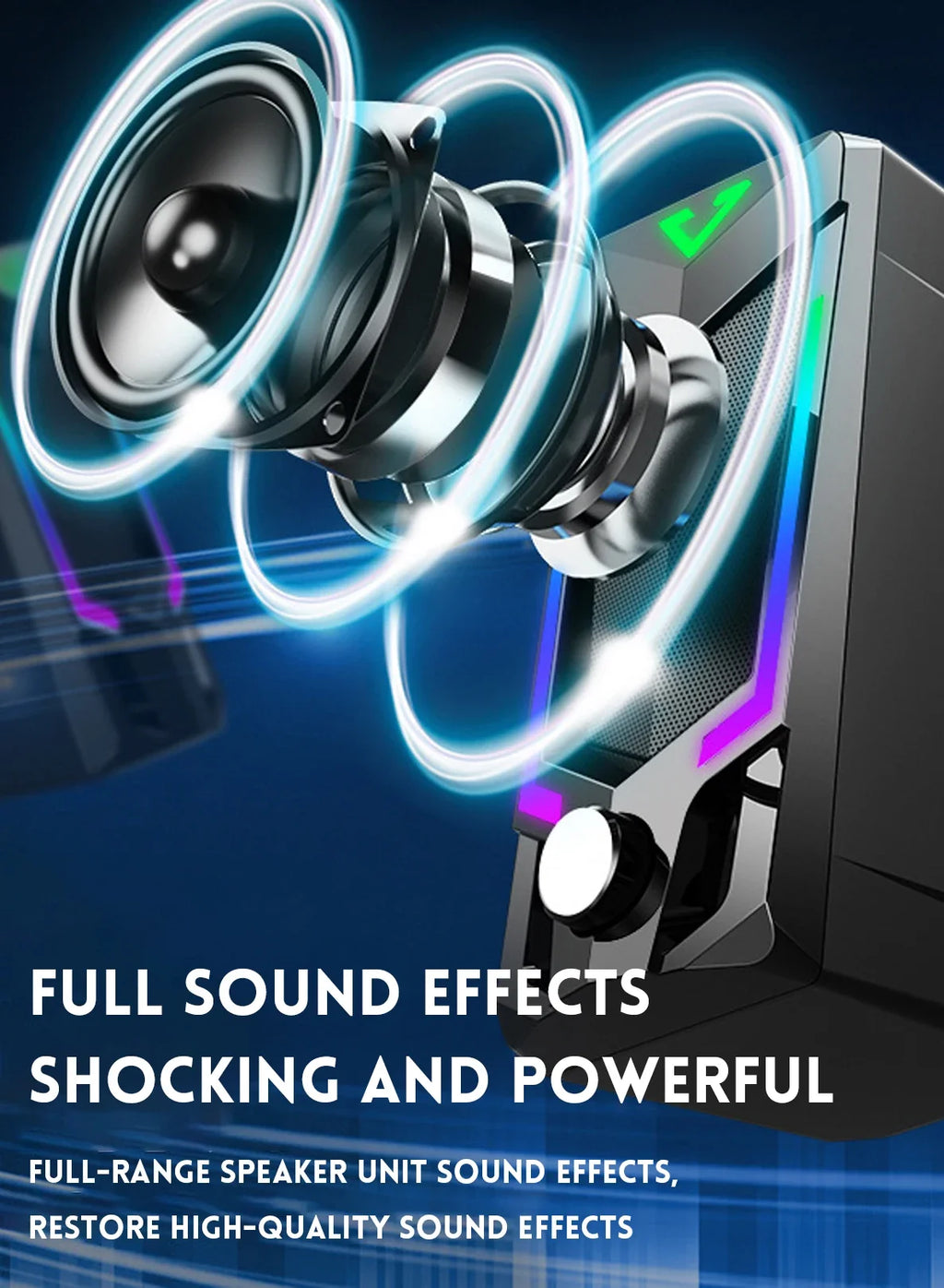 USB-Powered RGB Computer Speakers
