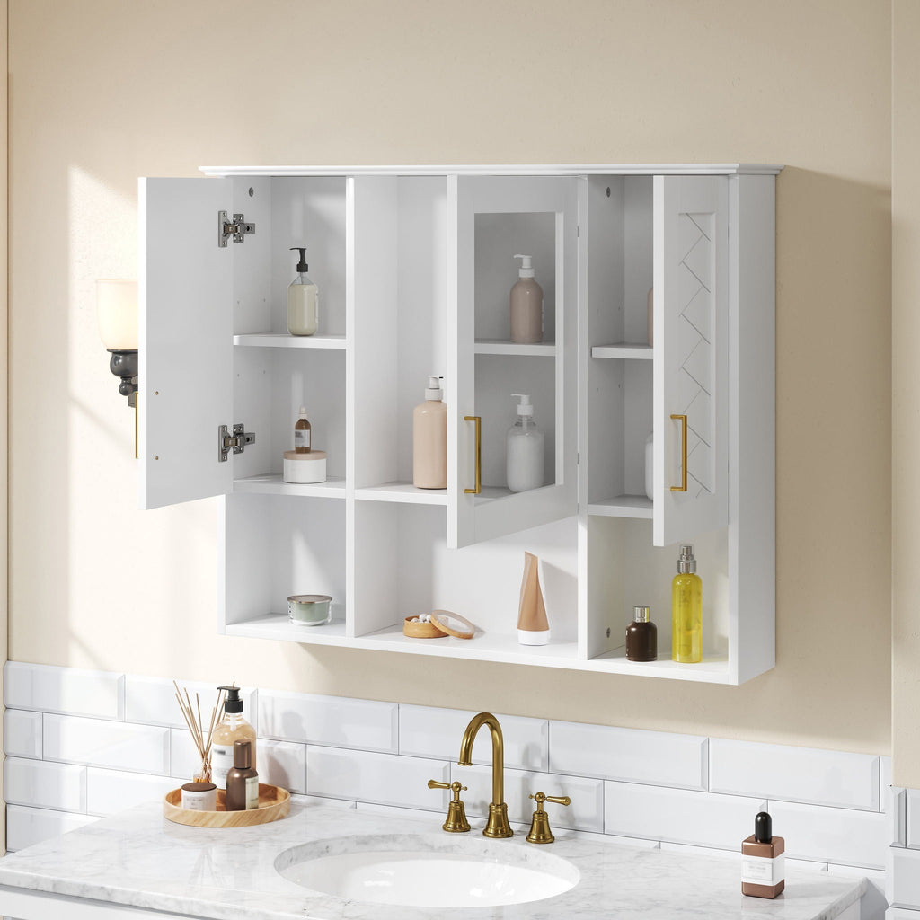 Wall-Mounted Mirrored Medicine Cabinet