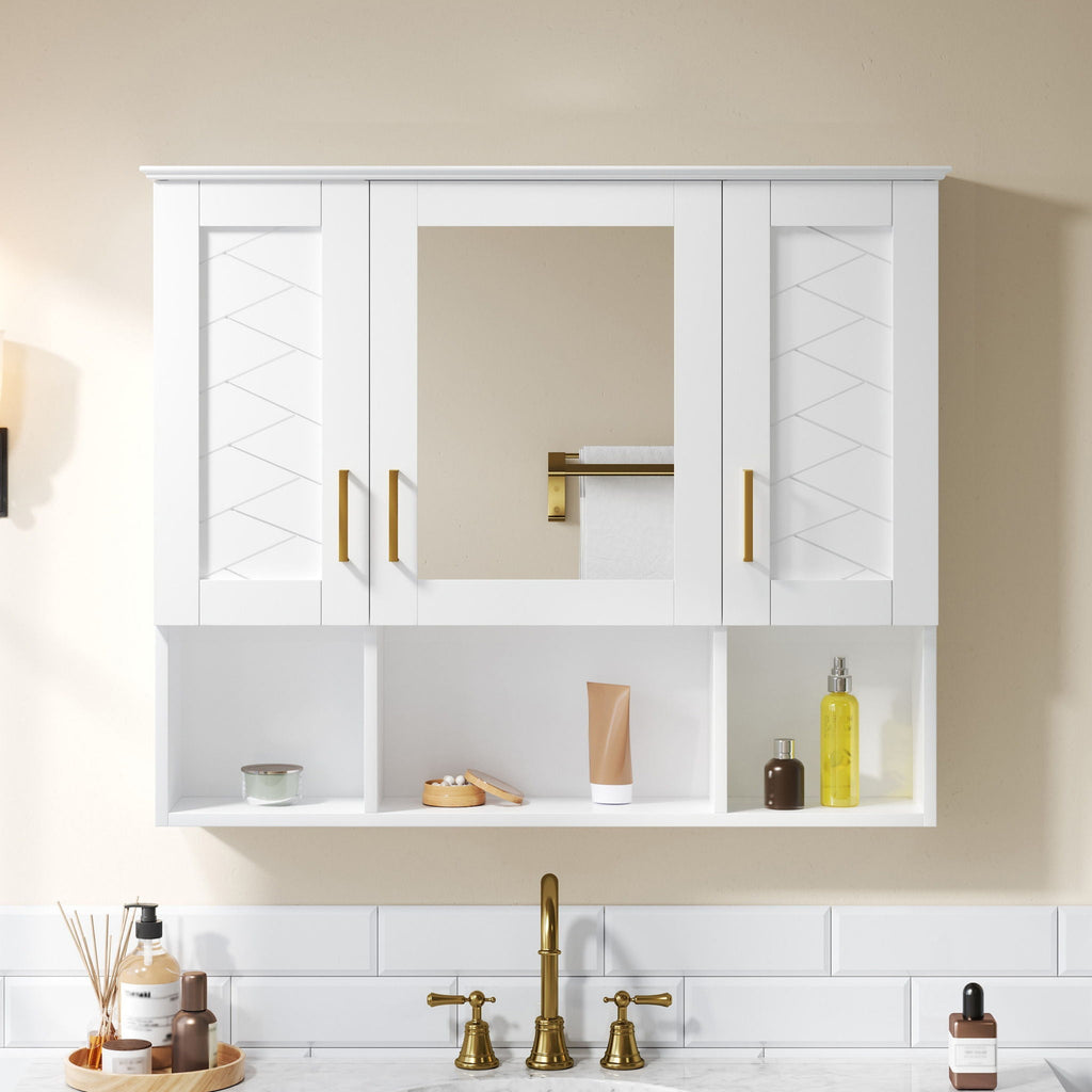 Wall-Mounted Mirrored Medicine Cabinet