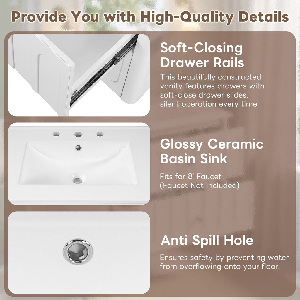 Floating Soft-Close Bathroom Vanity