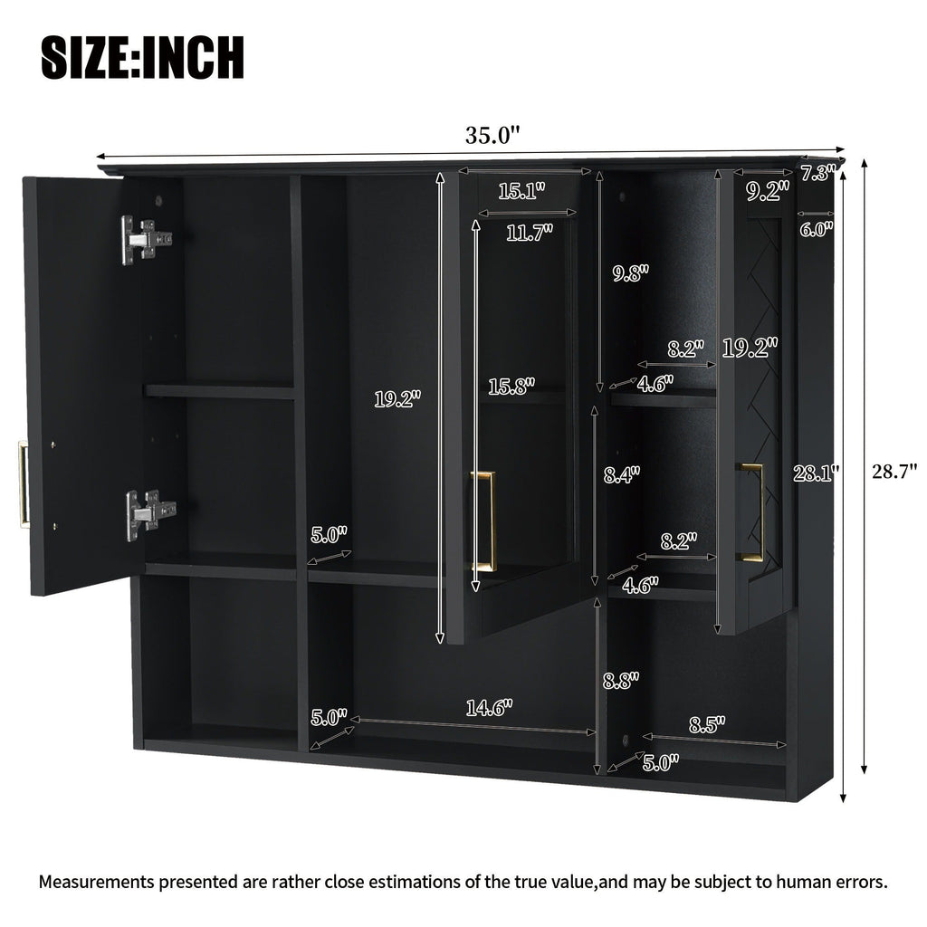 Wall-Mounted Mirrored Medicine Cabinet