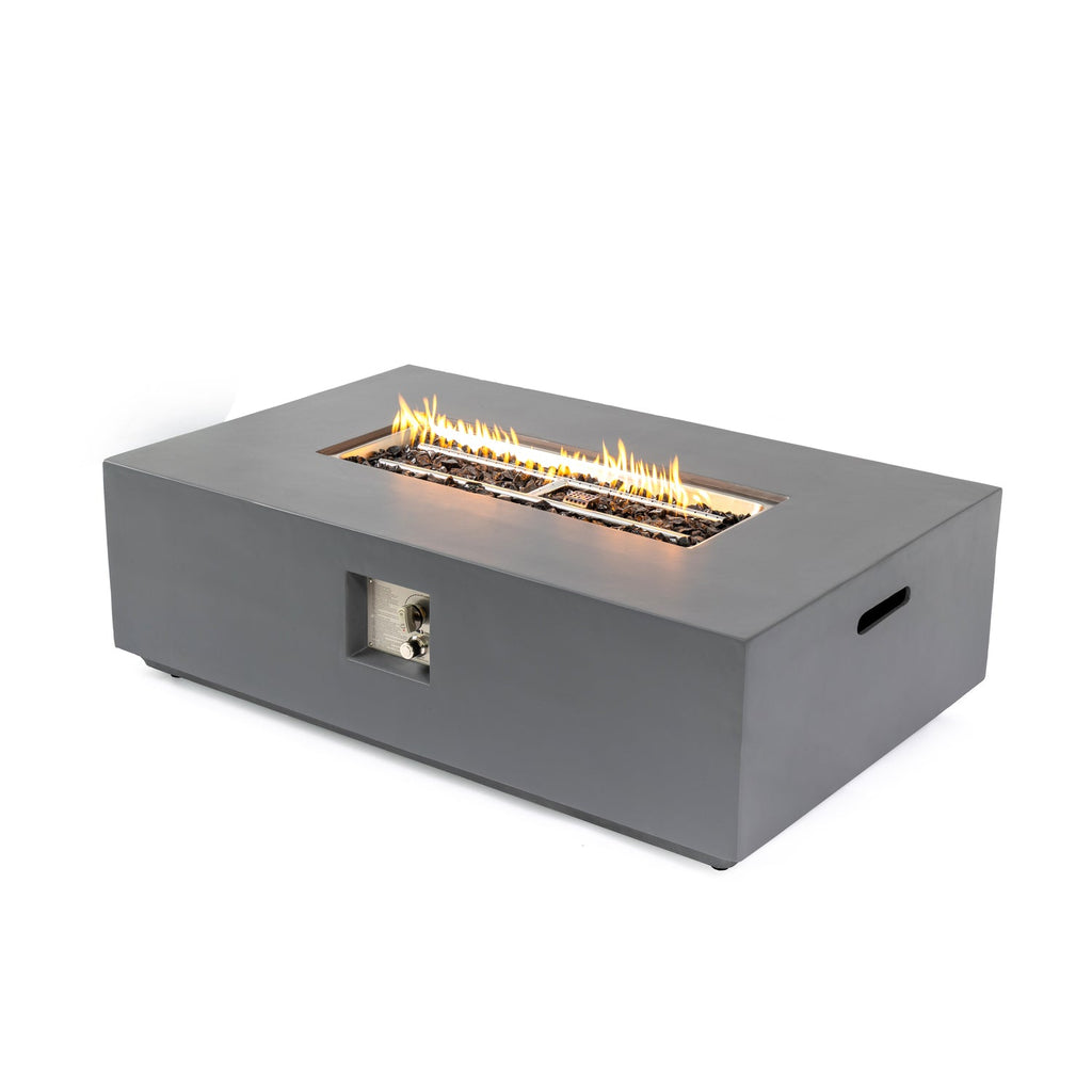Concrete Propane/Natural Gas Fire Pit Table