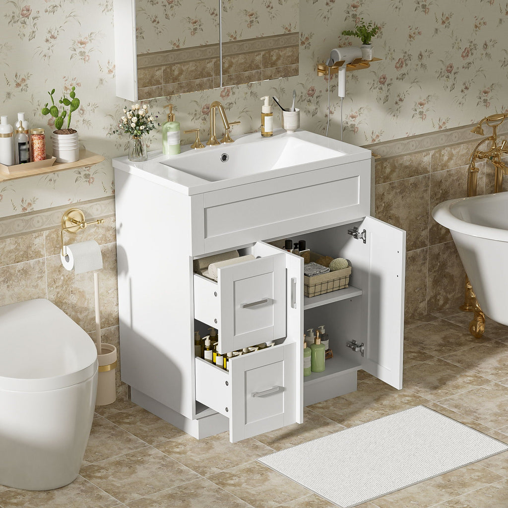 Soft-Close Bathroom Vanity with Storage