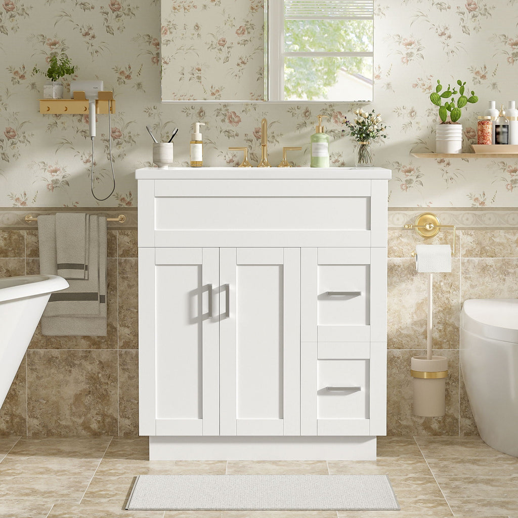 Soft-Close Bathroom Vanity with Storage