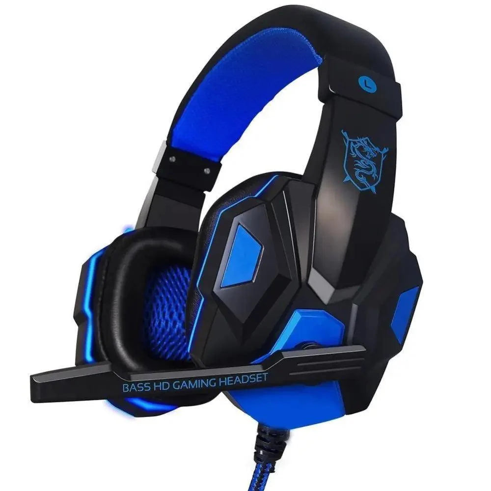 Red & Black RGB Gaming Headset with Microphone