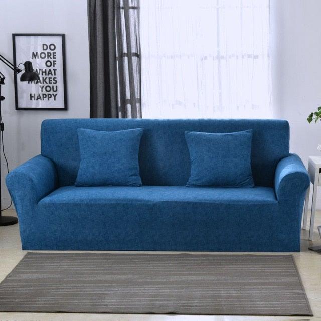 Striped Stretch L-Shaped Sofa Cover