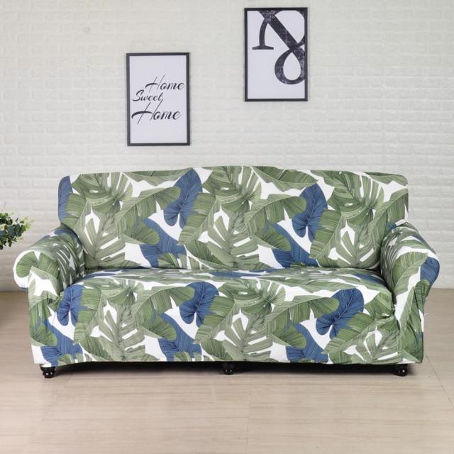 Striped Stretch L-Shaped Sofa Cover