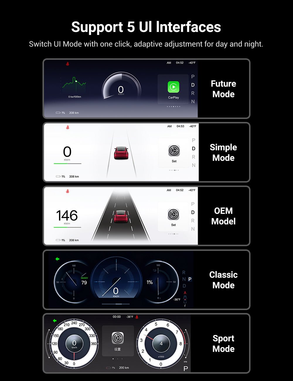 TESERY 8.9" Dashboard Display for Tesla Model 3/Y